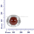 Designer Red Onyx Gemstone 925 Sterling Silver Ring